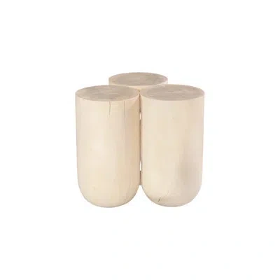Phillips Collection Triflora Side Table, Bleached, Small