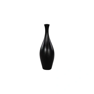 Phillips Collection Trumpet Vase, Large, Matte Black