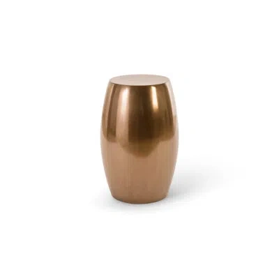 Phillips Collection Vex Outdoor Resin End Table In Polished Bronze
