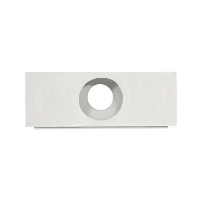 Phillips Collection Void Coffee Table, White Stone