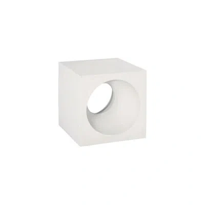 Phillips Collection Void Side Table, White Stone In Off White