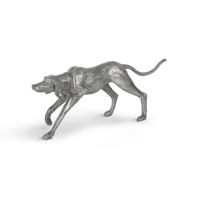 Phillips Collection Walking Dog Figurine In Silver