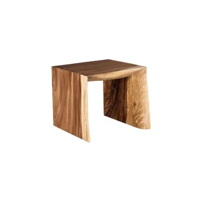 Phillips Collection Waterfall Solid Wood Sled End Table In Brown