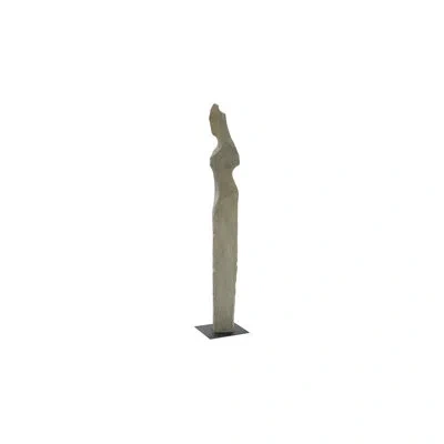 Phillips Collection White Stone Cast Women Statue In Gray