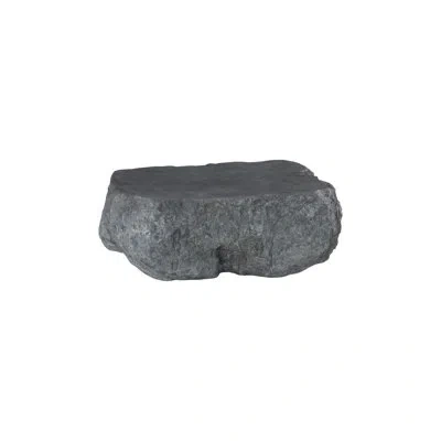 Phillips Collection White Stone Coffee Table In Charcoal Stone
