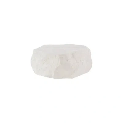 Phillips Collection White Stone Coffee Table, Roman Stone