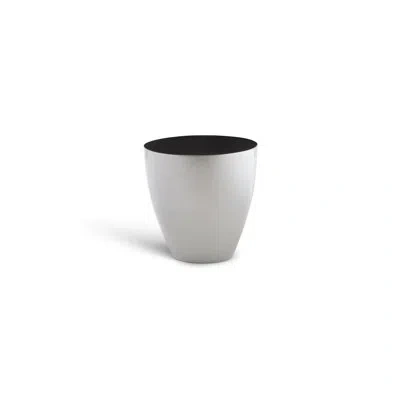 Phillips Collection Wind Accent Stool In Black;silver