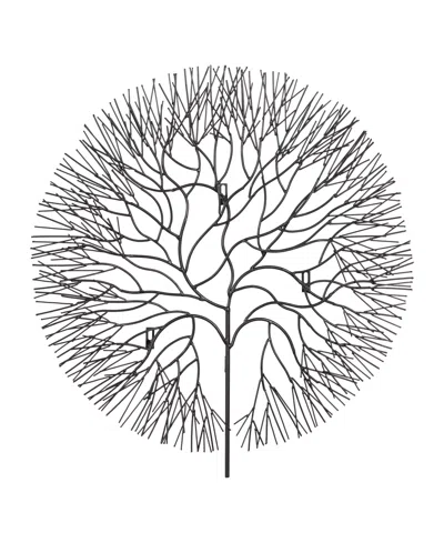 Phillips Collection Wire Tree Circle Large Metal Wall Art In Black
