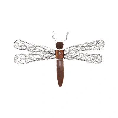 Phillips Collection Wire Wing Dragonfly Wall Décor In Brown