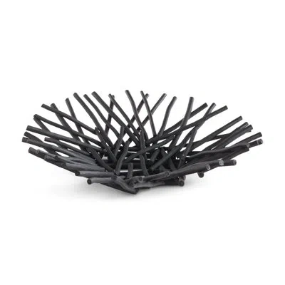 Phillips Collection Wood Decorative Bowl In Black