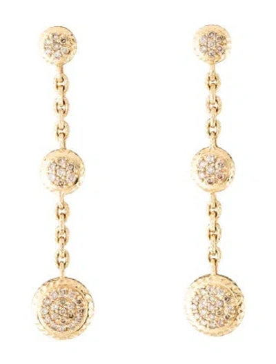 Pre-owned Phillips House 14k 1.20ctw Diamond Drop Earrings In Multi