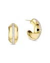 Phillips House 14k Yellow Gold Affair Diamond Hoop Earrings In Gold