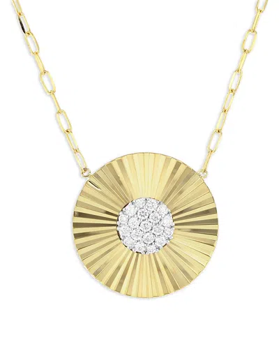 Phillips House Women's Aura 14k Yellow Gold & Diamond Offset Mini Pendant Necklace