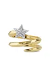 Phillips House 14k Yellow Gold Infinity Star Double Wrap Knife Edge Diamond Ring In Gold