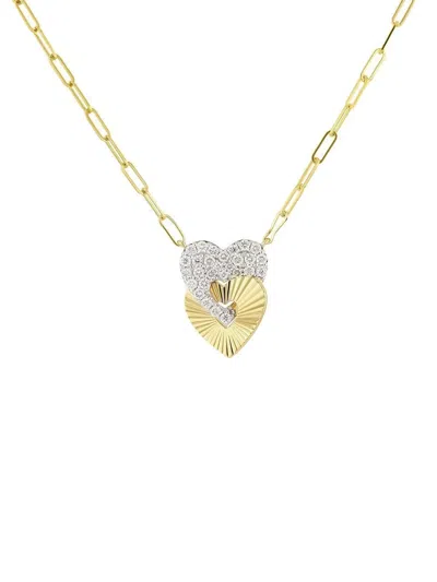 Phillips House 14k Yellow Gold Mini Aura Diamond Necklace