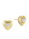 Phillips House 18k Yellow Gold Heart Stories Diamond Earrings In Gold