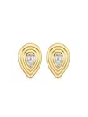 Phillips House 18k Yellow Gold Pear Stories Diamond Earrings In Gold