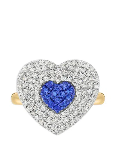 Phillips House Infinity Heartbeat Sapphire And Diamond Ring In Multi