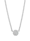 Phillips House Micro Infinity Diamond Necklace In Metallic