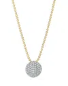 Phillips House Rhodium & 14k Yellow Gold Diamond Mini Infinity Necklace, 16-18 In White/gold