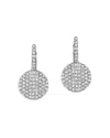 Phillips House Rhodium & 14k Yellow Gold Diamond Petite Infinity Leverback Earrings In White
