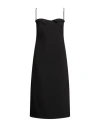 Philly Firenze Woman Midi Dress Black Size 8 Polyester, Viscose, Elastane In Black