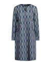 Philly Firenze Woman Mini Dress Azure Size 10 Polyester, Viscose, Elastane In Blue
