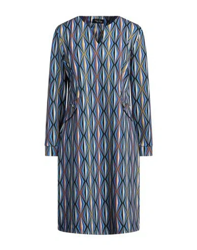Philly Firenze Woman Mini Dress Azure Size 10 Polyester, Viscose, Elastane In Blue