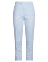 Philly Firenze Woman Pants Light Blue Size 8 Cotton, Viscose, Elastane