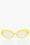 Philo Semi-sheer Frame Petra Sunglasses With Mirrored Lenses