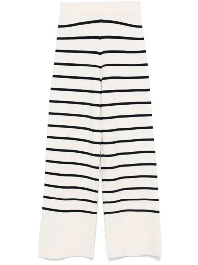 Philo-sofie Striped Trousers In Neutrals