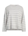 Philo-sofie Woman Sweater Light Grey Size 8 Cashmere In Grey