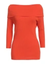 Philo-sofie Woman Sweater Orange Size 10 Cotton, Viscose, Nylon, Cashmere In Orange