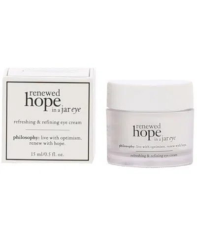 Philosophy 0.5oz Renewed Hope In A Jar Eye Cream In White