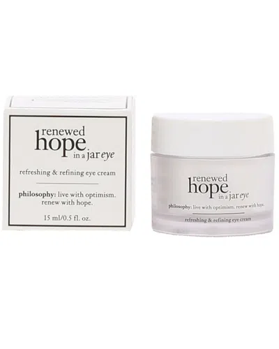 Philosophy 0.5oz Renewed Hope In A Jar Eye Cream In Multi