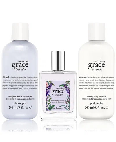 Philosophy 3-pc. Amazing Grace Lavender Eau De Toilette Gift Set In White