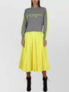 Shop Philosophy A-line High Waist Midi Pleated Skirt