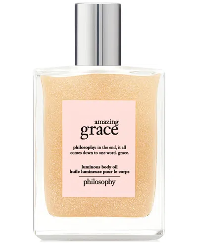 Philosophy Amazing Grace Luminous Body Oil, 4 Oz. In No Color