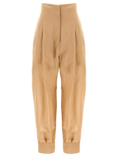 PHILOSOPHY DI LORENZO SERAFINI BEIGE CARROT PANTS