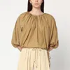 Philosophy Di Lorenzo Serafini Cotton-blend Balloon Fit Top In Beige