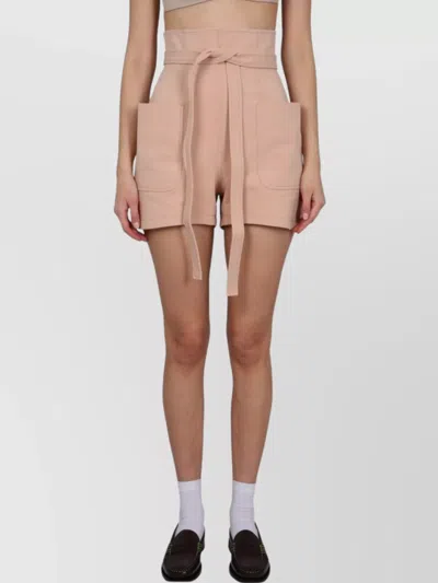 Philosophy Di Lorenzo Serafini Belted High Waist Shorts