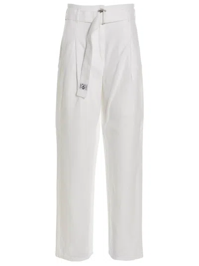 Philosophy Di Lorenzo Serafini Belted Jeans In White