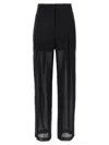 Philosophy Di Lorenzo Serafini Philosophy Semi Sheer Trousers In Black