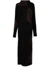 Philosophy Di Lorenzo Serafini Scoop Back Long Knitted Dress In Black