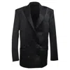 Philosophy By Lorenzo Serafini Double-breasted Tuxedo In Black Polyester In Multi