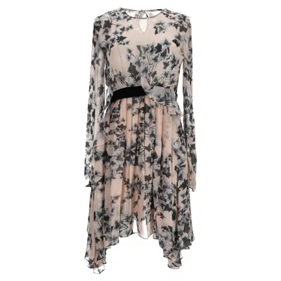Philosophy By Lorenzo Serafini Floral Print Midi Dress In Multicolor Viscose