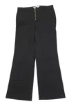 Philosophy By Lorenzo Serafini Philosophy Di Lorenzo Serafini Pants With Gold Zip Detail In Black Cotton In Black