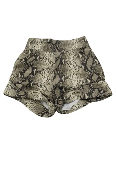 Philosophy By Lorenzo Serafini Philosophy Di Lorenzo Serafini Snakeskin Print Shorts In Multicolor