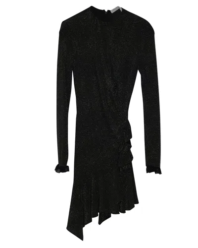 Philosophy By Lorenzo Serafini Philosophy Di Lorenzo Serafini Sparkled Dress In Black Polyamide