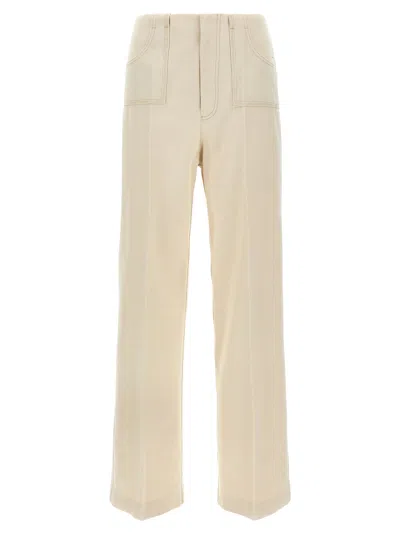 Philosophy Di Lorenzo Serafini Tailored Trousers With Slits And Pockets In White